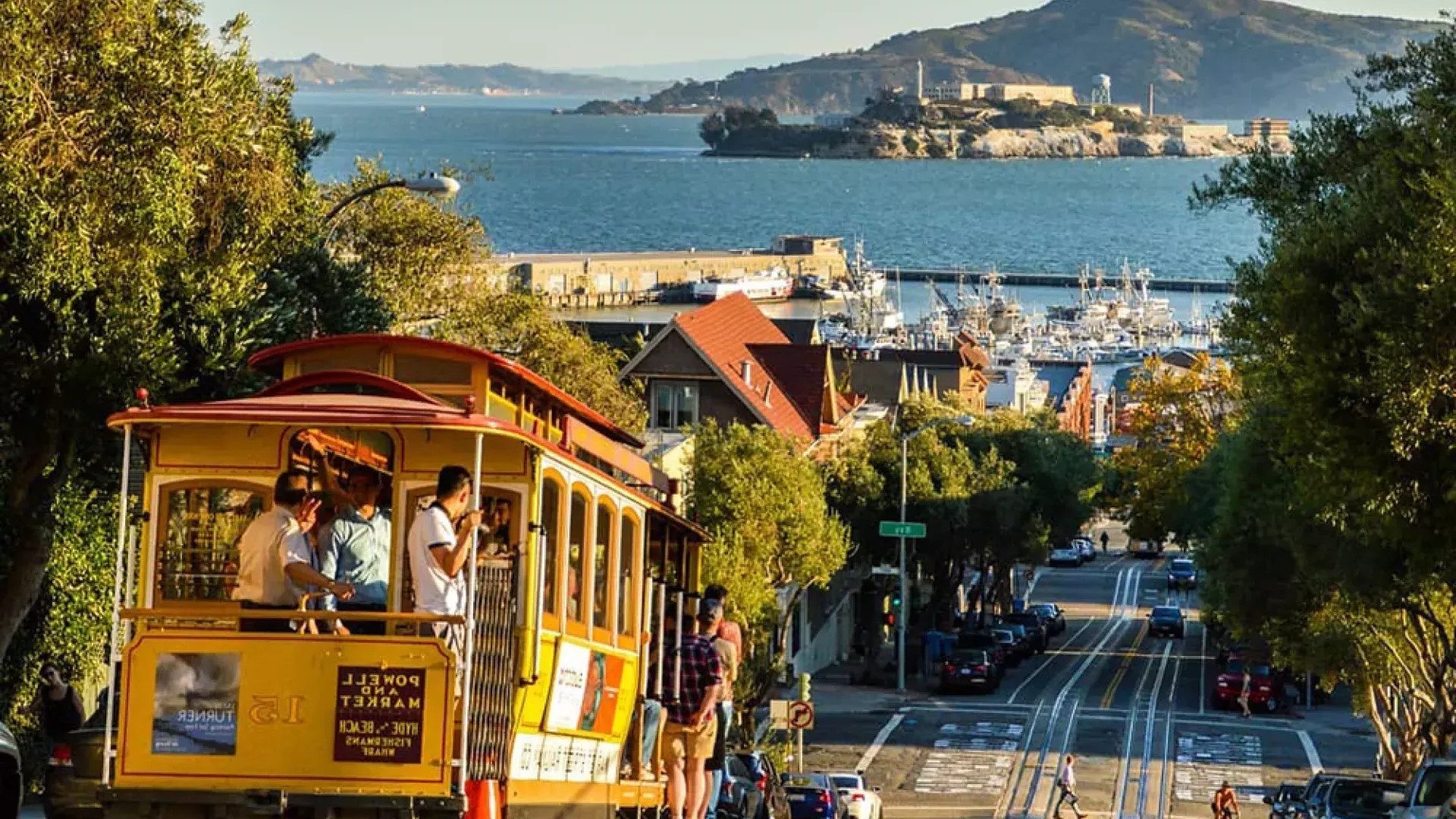 Teleféricos en el centro de San Francisco